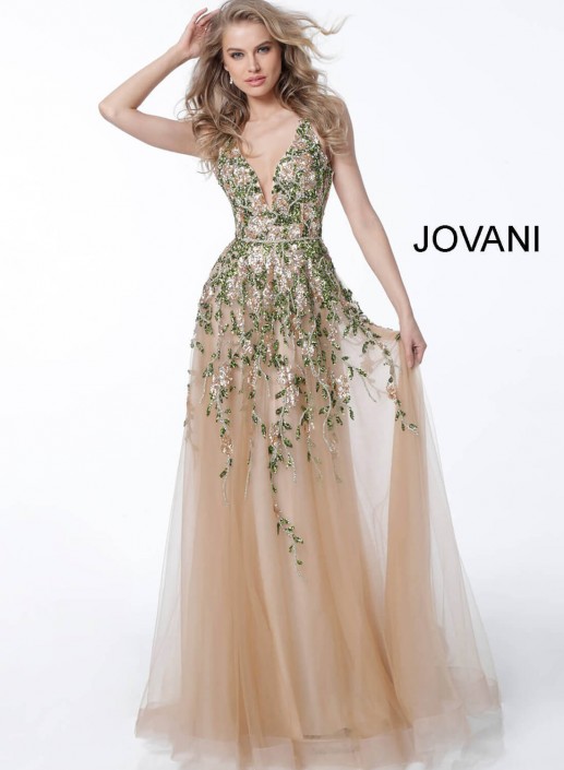 jovani floral gown
