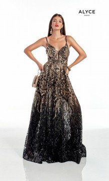 Alyce Paris 60871 Sparkling Glitter Prom Dress