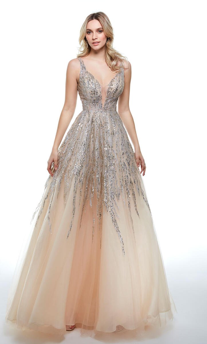 French Novelty: Alyce Paris 61002 Amazing Sequin Glitter Gown
