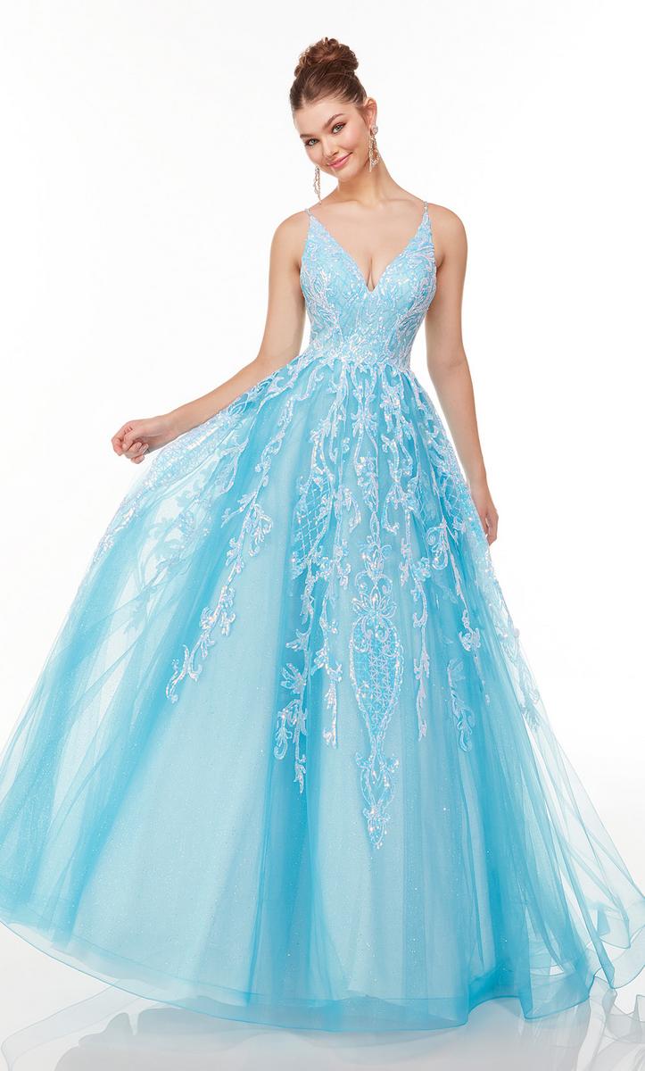 French Novelty: Alyce Paris 61101 Sparkling Tulle Prom Dress