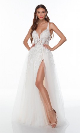 Alyce Paris 61110 Sparkling High Slit Prom Dress