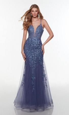 Alyce Paris 61245 Lace Fit and Flare Prom Dress