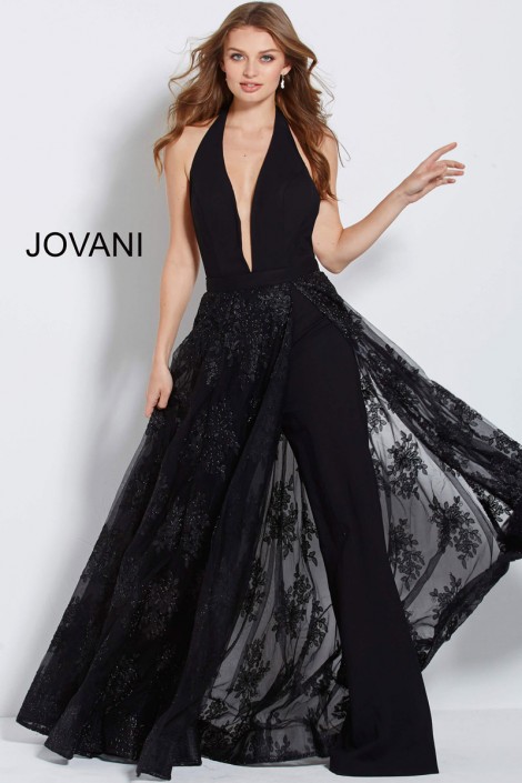 prom jumpsuit with detachable skirt