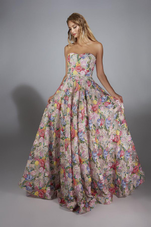 Size 6 Multi Alyce Paris 61913 Prom Dress