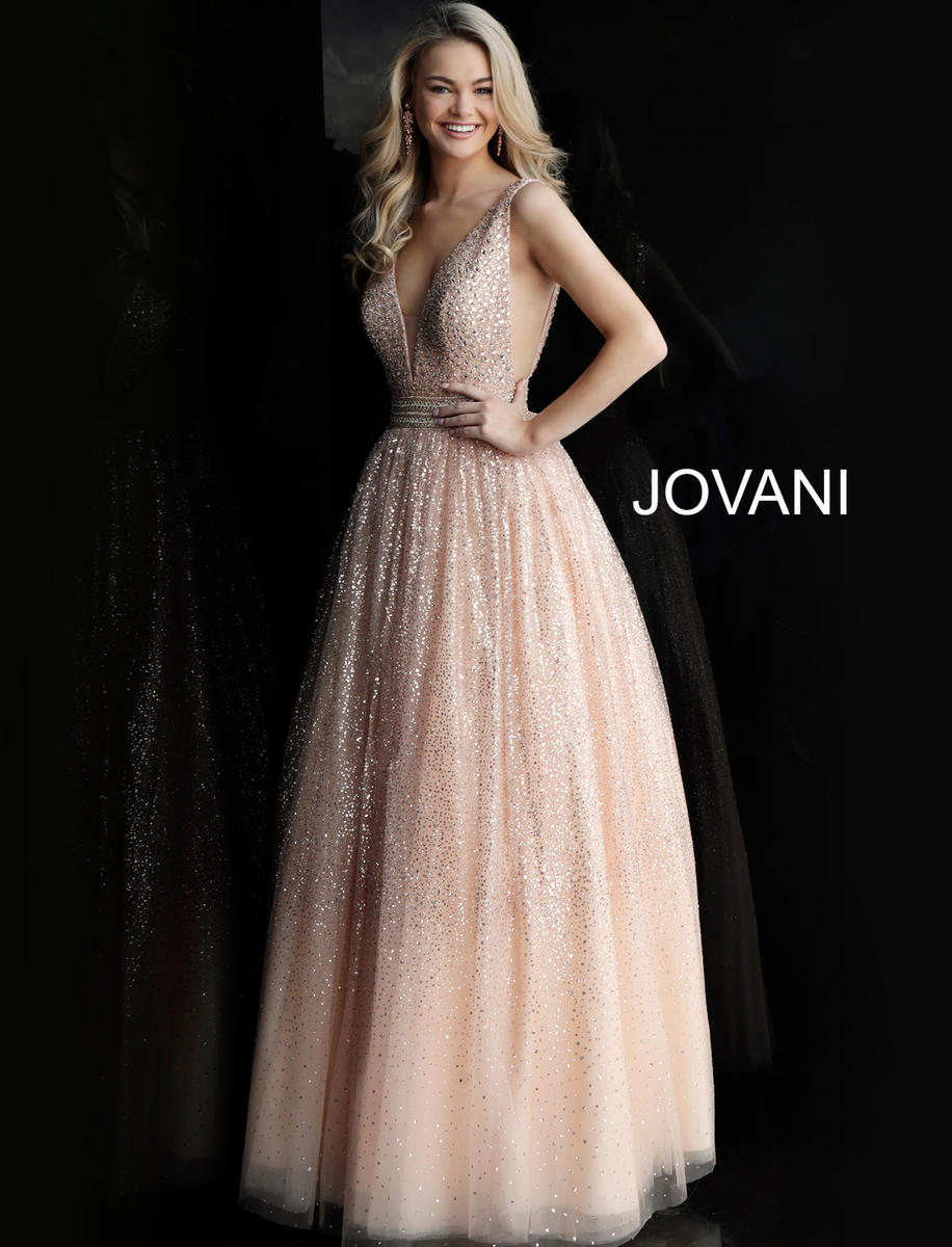 French Novelty: Jovani 62170 Glitter Prom Ball Gown