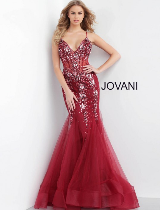 corset mermaid prom dress