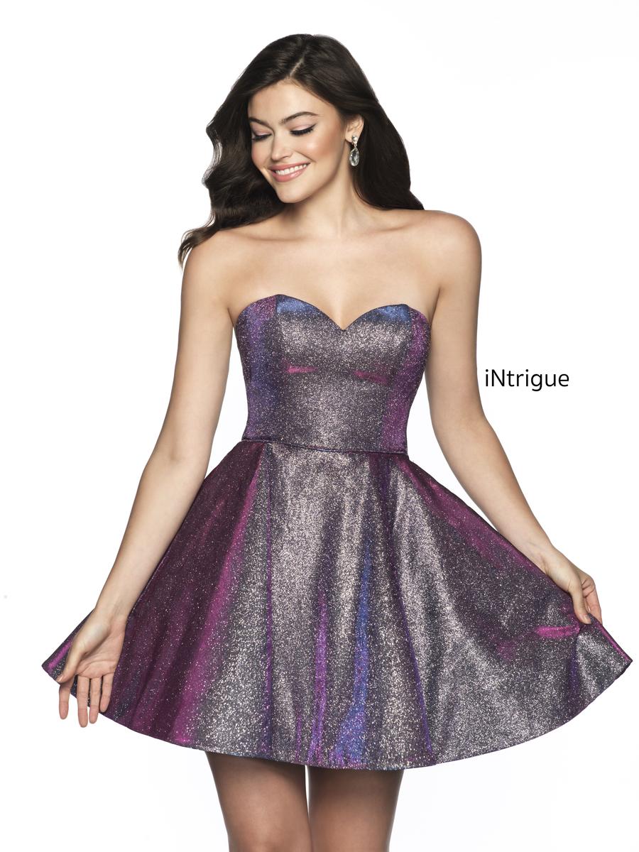 purple shimmer dress