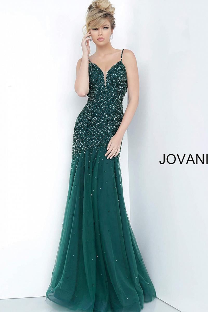French Novelty Jovani 62987 Beautiful Beaded Mermaid Dress