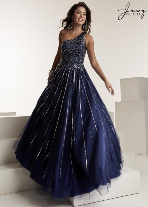Jasz Couture 6316 One Shoulder Beaded Ball Gown