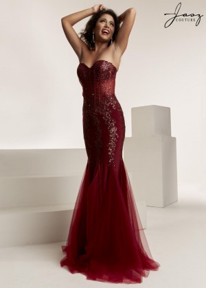 Jasz Couture 6317 Beaded Mermaid Prom Gown