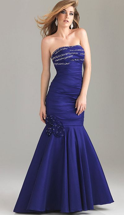 Night Moves Fit and Flare Sparkling Crystal Prom Dress 6404: French Novelty