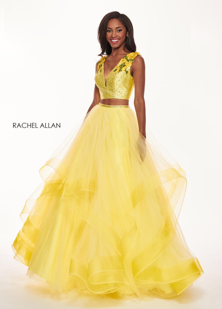 French Novelty: Rachel Allan 6412 Ruffle Prom Dress