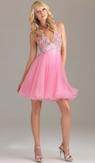 Night Moves Prom Dress Short
