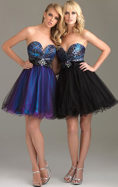 Night Moves Prom Dress Short