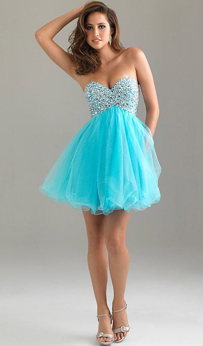 French Novelty Night Moves Babydoll Short Prom Dress 6487
