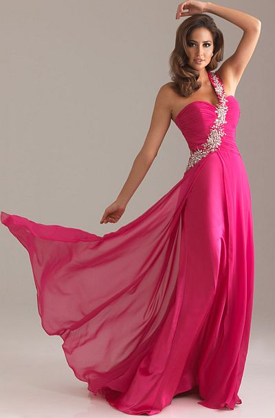 Night Moves Asymmetrically Ruched Prom Dress 6491: French Novelty