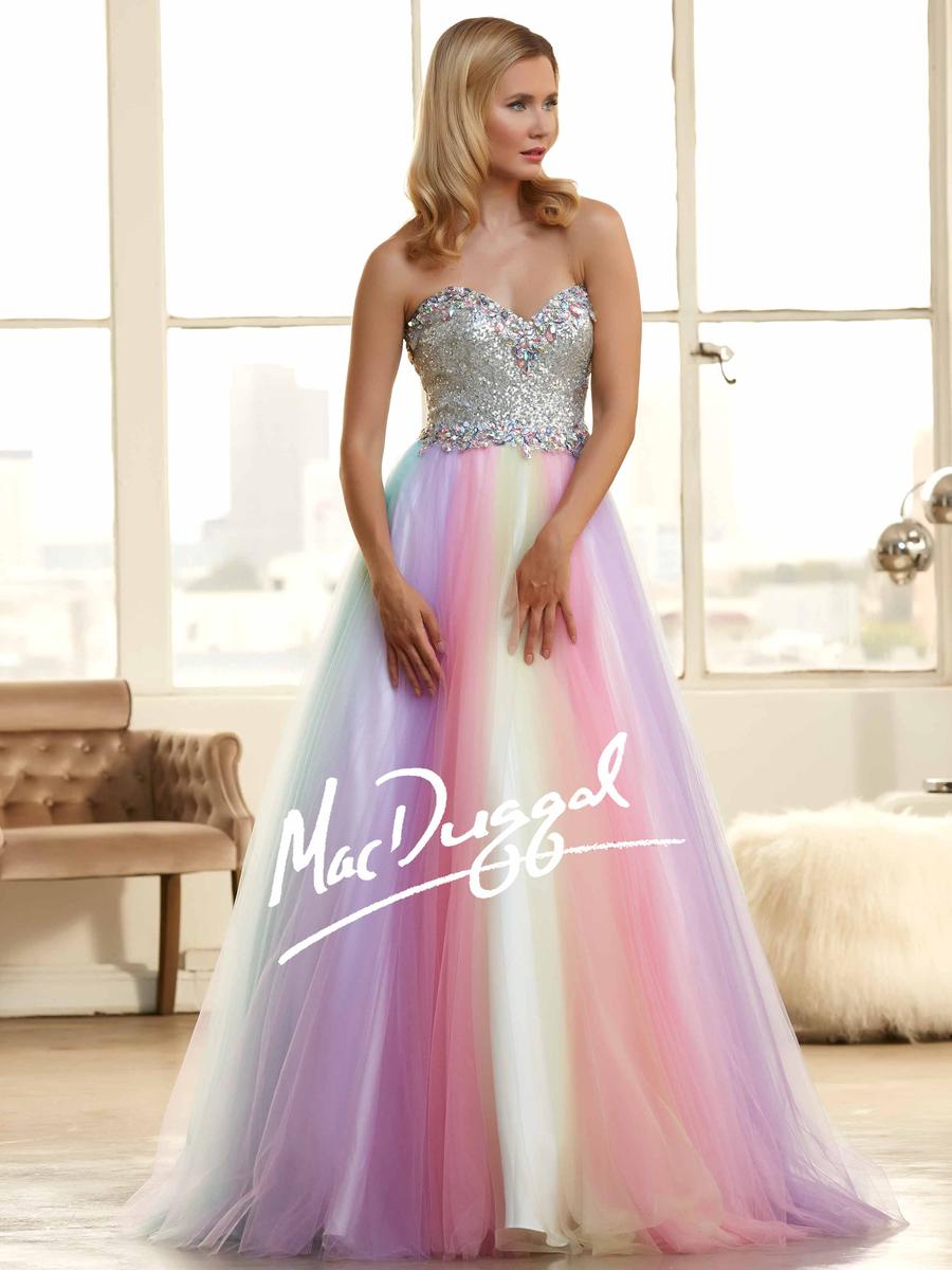French Novelty: Mac Duggal 65086H Sequin Bodice Ball Gown