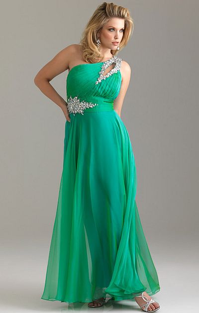 Night Moves One Shoulder Dress