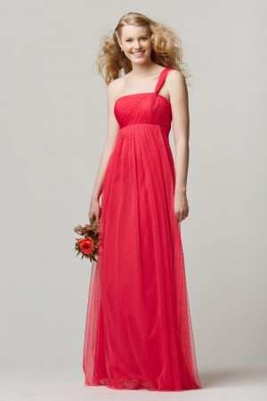 Size 8 Rosa Wtoo 654 One Shoulder Long Bridesmaid Dress