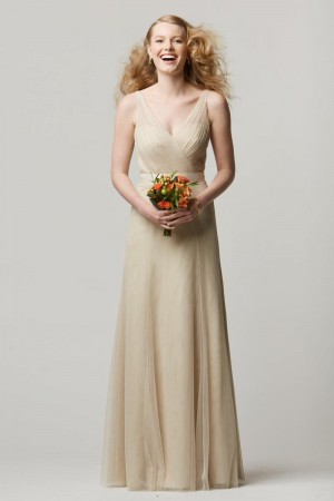 Wtoo 658 Sleeveless V Neck Bridesmaid Gown