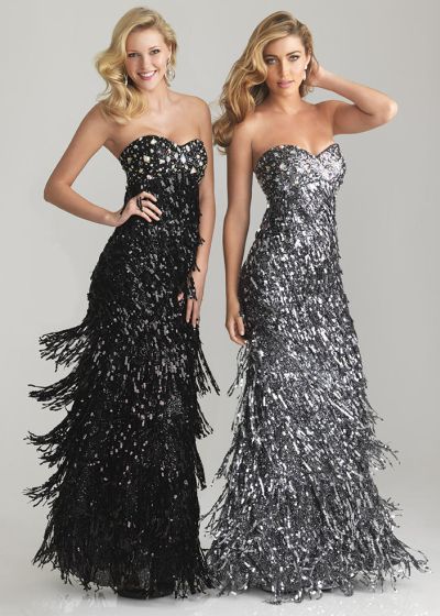 formal fringe dress