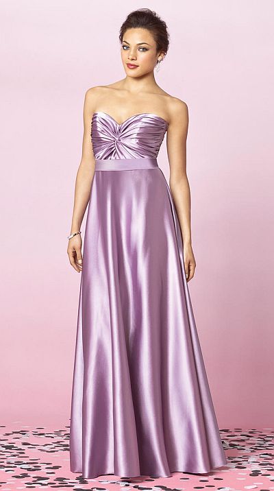 After Six Long Stretch Charmeuse Bridesmaid Dress 6642 by Dessy: French ...