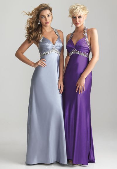 Night Moves 6663 Slim Evening Gown with Open Back Crystal Straps ...