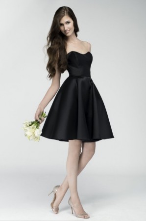 Watters 6765 Short Flare Bridesmaid Dress