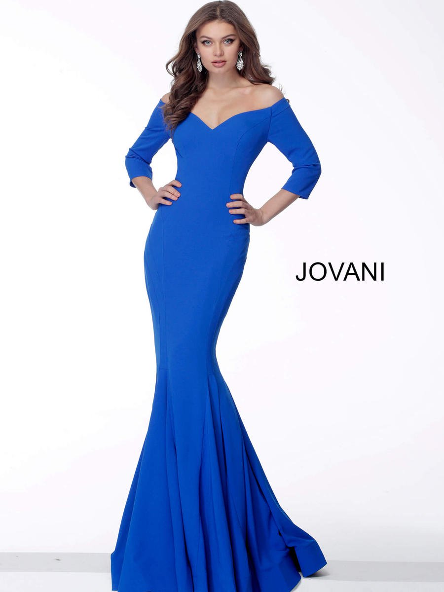jovani off the shoulder mermaid dress