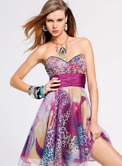 2011 Homecoming Dresses Faviana Short Party Dress 6810: French Novelty