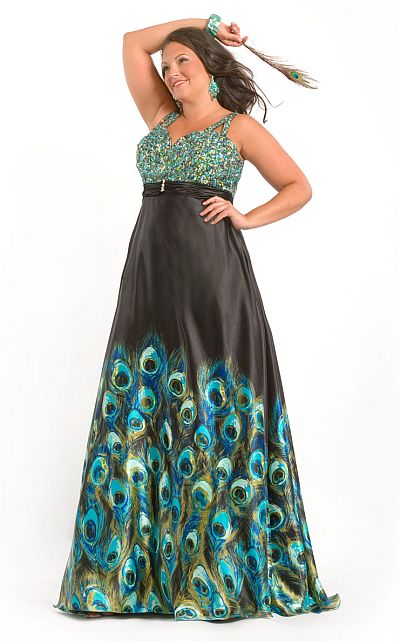 Peacock Wedding Dress Plus Size Cheap ...