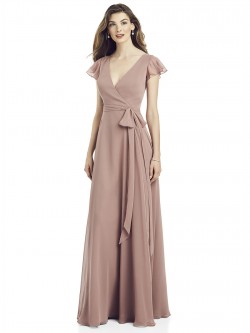 after six one shoulder gown