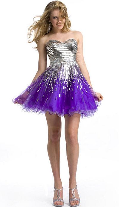 Party Time 6857 Soft Tulle Short Homecoming Dress: French Novelty