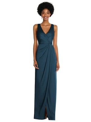 After Six 6864 Draped Tulip Bridesmaid Dress