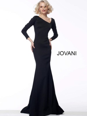 Jovani 68663 Asymmetrical Neck Evening Dress