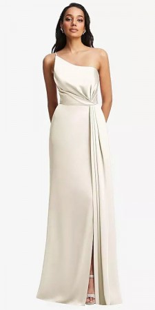Dessy After Six 6878 Elegant One Shoulder Bridesmaid Dress