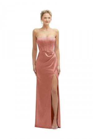 After Six 6888 Silky Stretch High Slit Bridesmaid Dress