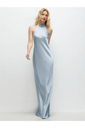 After Six 6903 High Neck Polished Bridesmaid Dress