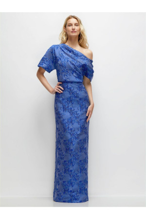 After Six 6909CFM Off Shoulder Metallic Bridesmaid Dress