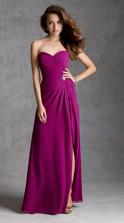 Size 16 Mulberry Mori Lee 692 Ruched Chiffon Bridesmaid Dress - French ...