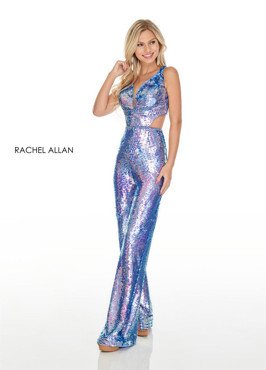 French Novelty Rachel Allan 7006 Sequin Prom Jumpsuit