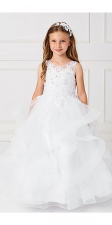 Tip Top 7018 Flower Girls Ruffle Dress