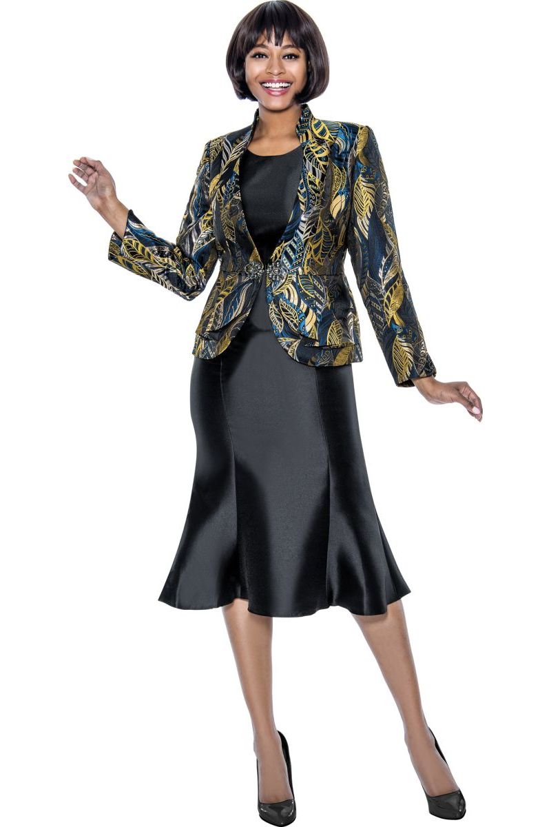 fit and flare skirt suit
