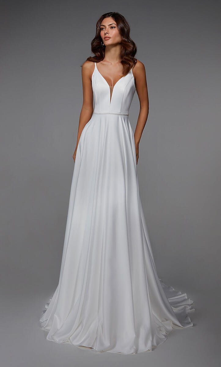 French Novelty Alyce Paris 7024 Button Back Wedding Dress