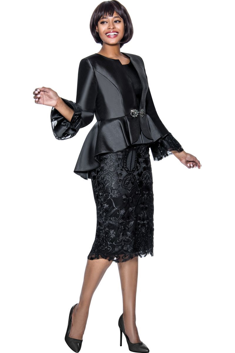 French Novelty: Terramina 7025 Ladies Lace Church Suit