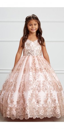 Tip Top 7036 Glitter Tulle Girls Pageant Dress
