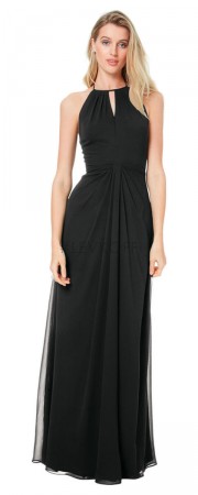 #Levkoff by Bill Levkoff DELANEY 7038 Halter Keyhole Bridesmaid Dress