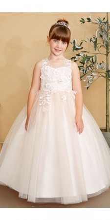 Tip Top 7038 Flower Girls 3D Floral Dress