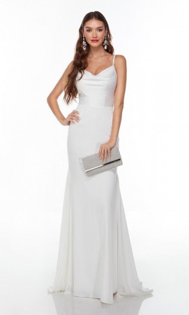 Alyce Paris 7051 Cowl Neck Destination Wedding Dress