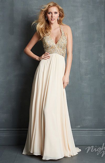 night moves 7082 jeweled halter evening dress french novelty size 14 formal dress